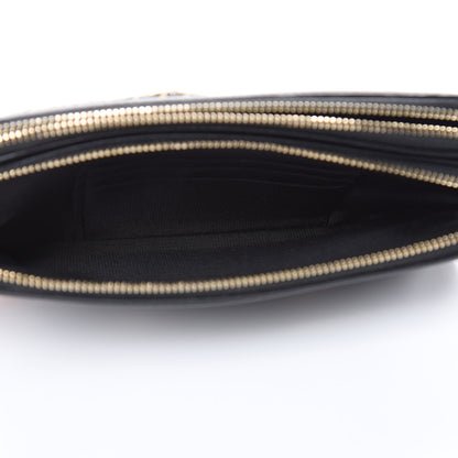 Chanel Caviar Quilted CC Filigree Clutch With Chain Black 5 of 13