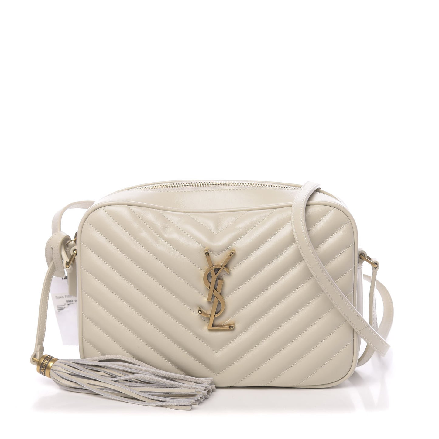 Calfskin Matelasse Monogram Lou Camera Bag Crema Soft