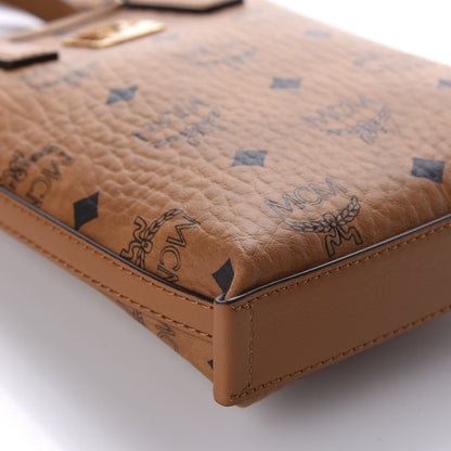 MCM Visetos Essential Crossbody Bag Cognac 6 of 9