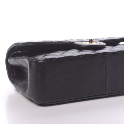 Chanel Lambskin Quilted Jumbo Double Flap Black 9 of 10