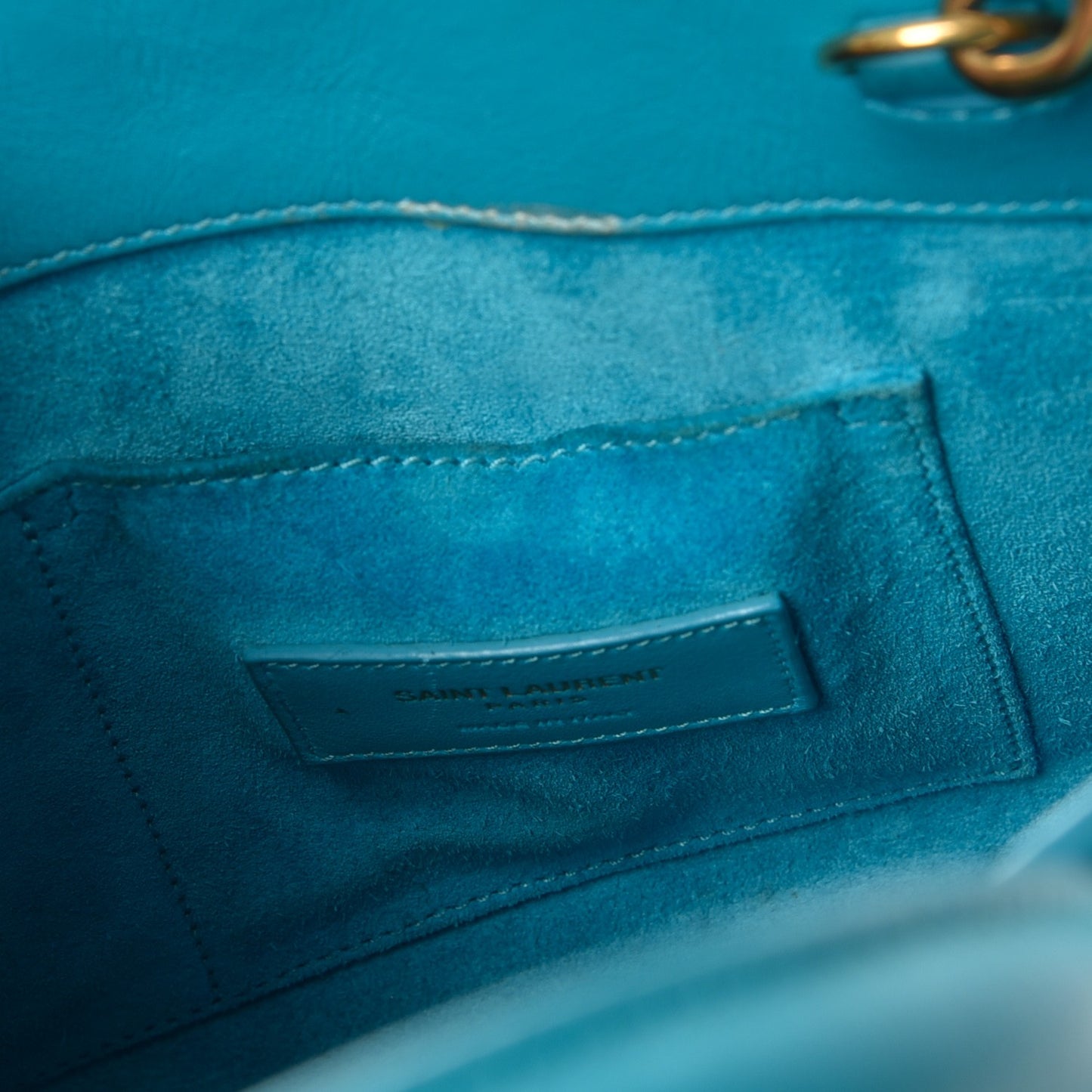 Calfskin Nano Sac De Jour Turquoise