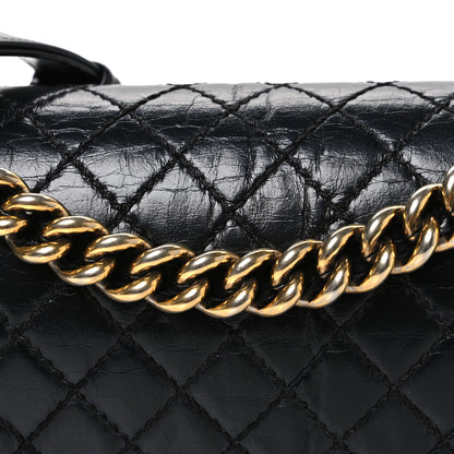 Chanel Aged Calfskin Quilted Medium Boy Flap Black 8 of 10