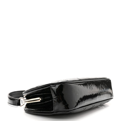 Chanel Patent Quilted Kisslock Frame Bag Black 4 of 12