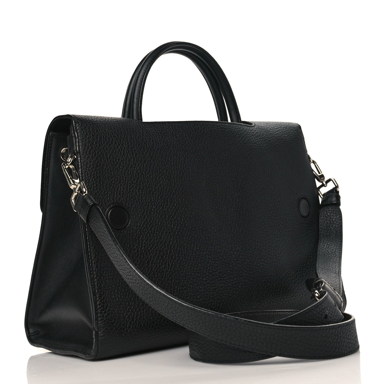 Christian Dior Grained Calfskin Medium Diorever Flap Black 3 of 11