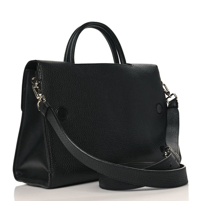 Christian Dior Grained Calfskin Medium Diorever Flap Black 3 of 11