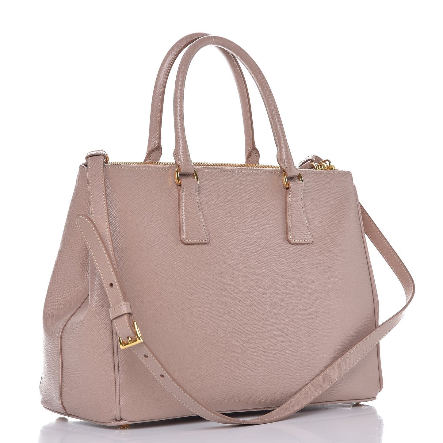 Saffiano Medium Galleria Double Zip Tote Cammeo