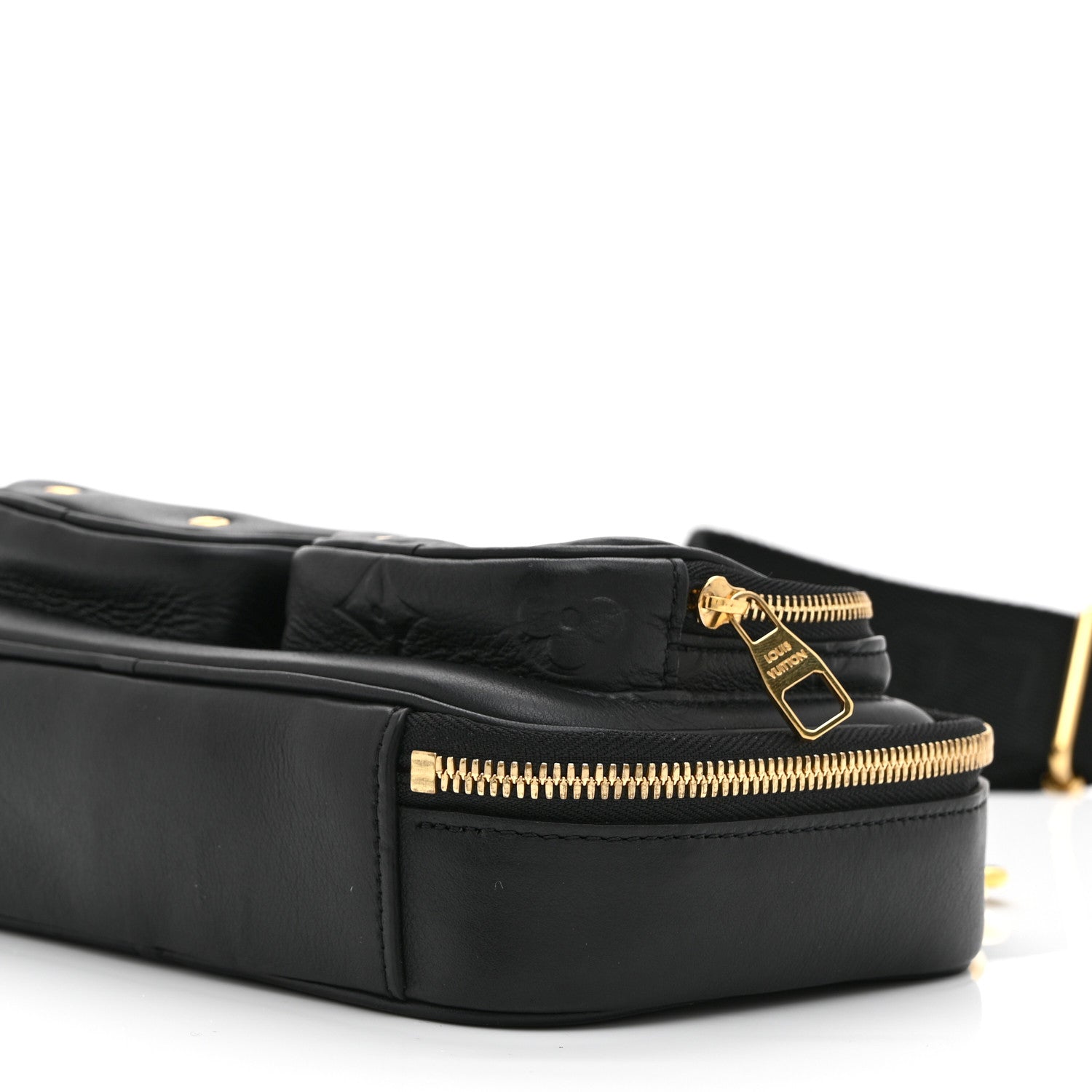 Louis Vuitton Calfskin Monogram Embossed Utility Crossbody Black 9 of 9