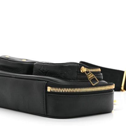 Louis Vuitton Calfskin Monogram Embossed Utility Crossbody Black 9 of 9