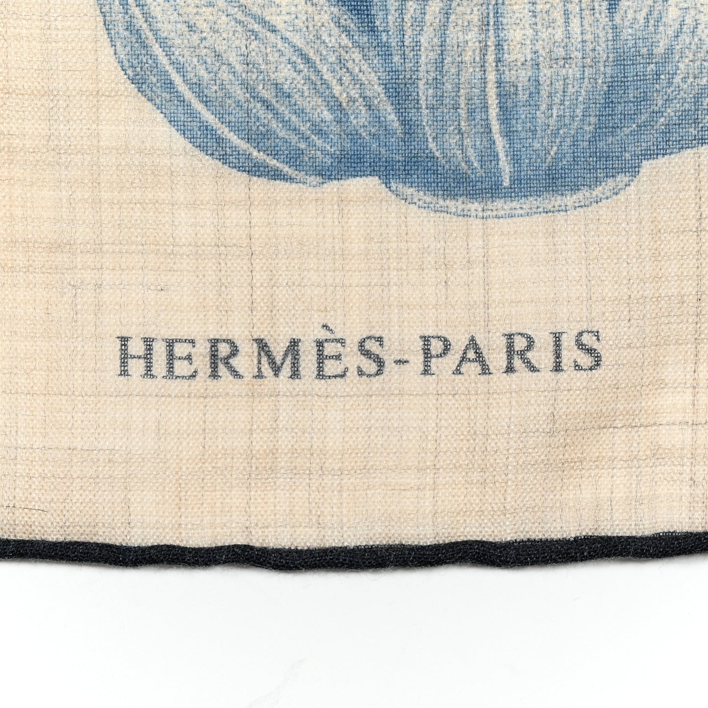 Cashmere Index Palmarum Light Scarf 90 Beige Chine Anthracite Bleu