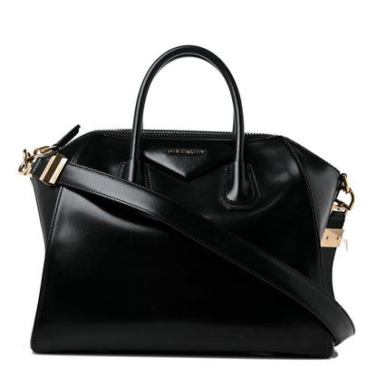 Givenchy Shiny Lord Calfskin Medium Antigona Black 1 of 11