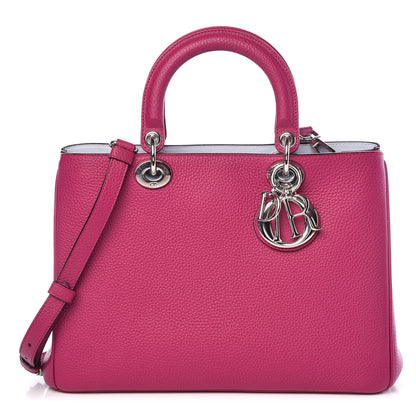 Christian Dior Calfskin Medium Diorissimo Bag Toxic Purple 1 of 12