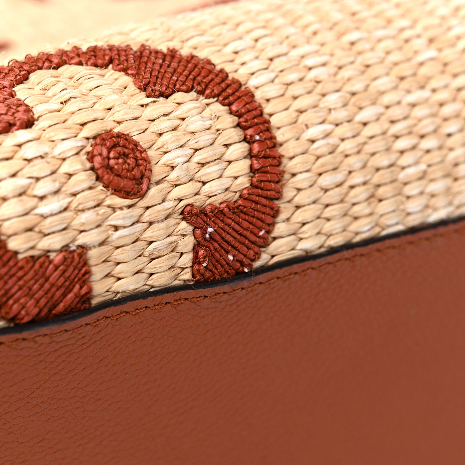 Louis Vuitton Raffia Calfskin Monogram Giant Onthego GM Tan 21 of 21