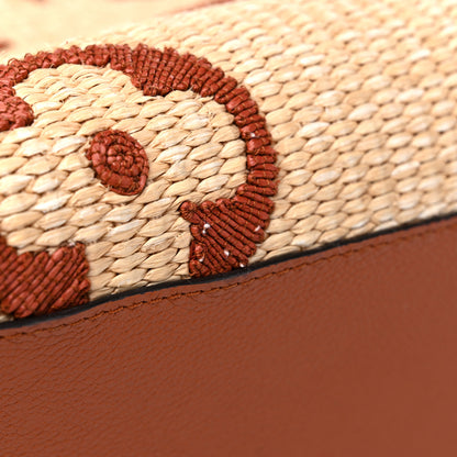 Louis Vuitton Raffia Calfskin Monogram Giant Onthego GM Tan 21 of 21