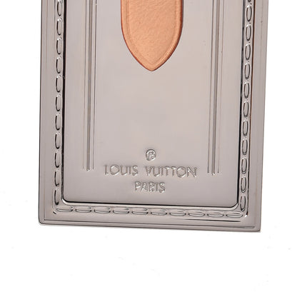 Louis Vuitton Metal Luggage Tag Key Holder Silver 4 of 7