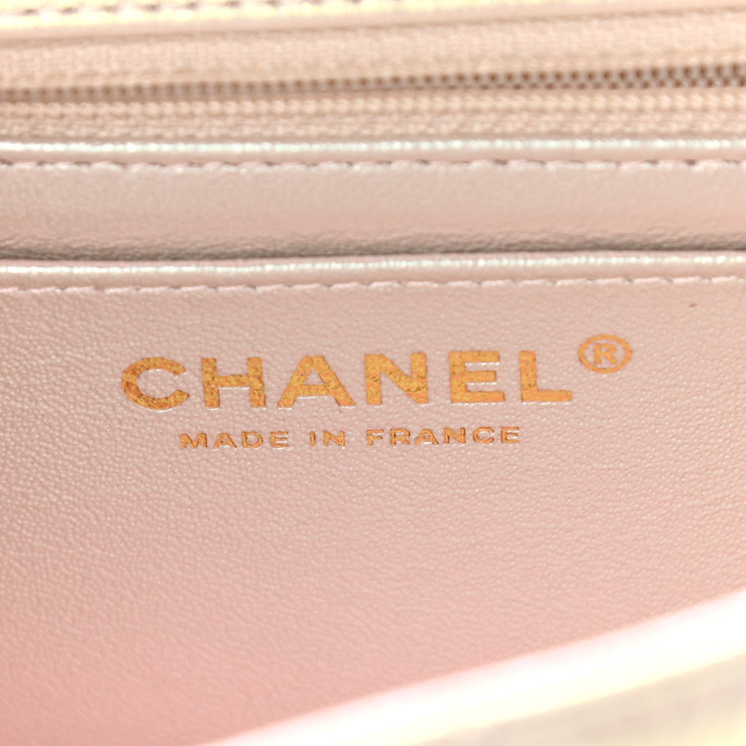Chanel Iridescent Lambskin Quilted Mini Rectangular Flap Ivory 6 of 11