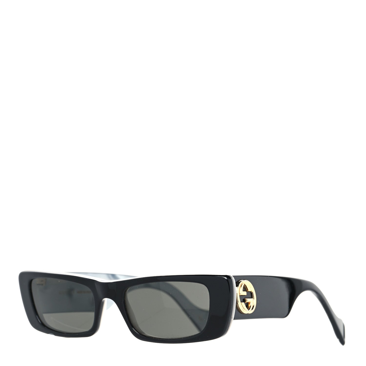 Gucci Acetate Rectangular Sunglasses GG0516S Black 1 of 8