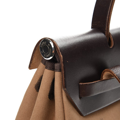 Hermes Toile Vache Hunter Herbag 30 PM Backpack Etoupe Ebene 10 of 17