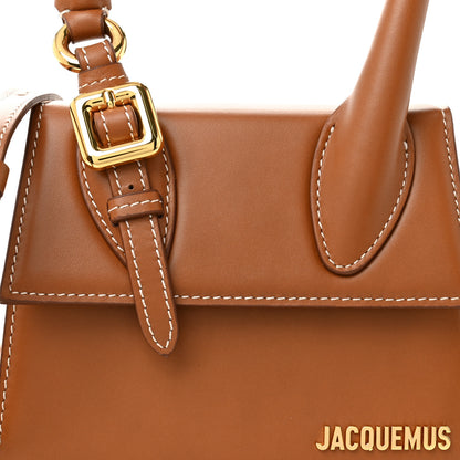 Jacquemus Smooth Calfskin Le Chiquito Boucle Moyen  Light Brown 8 of 9