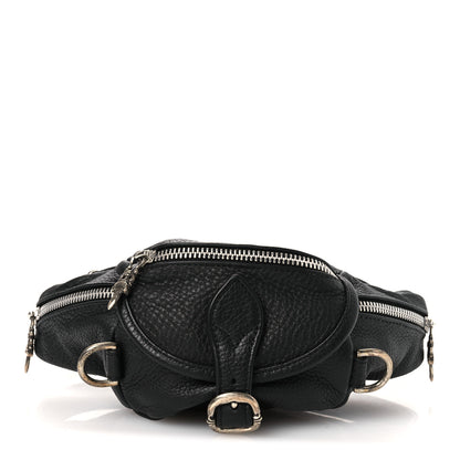 Chrome Hearts Grained Calfskin Mini Snat Pack Gunslinger Waist Bag Black 1 of 13