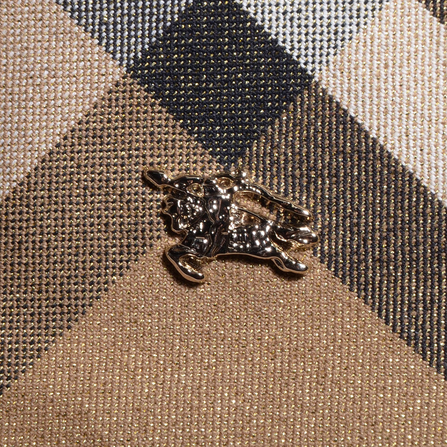 Shimmer Check Byron Tote Gold