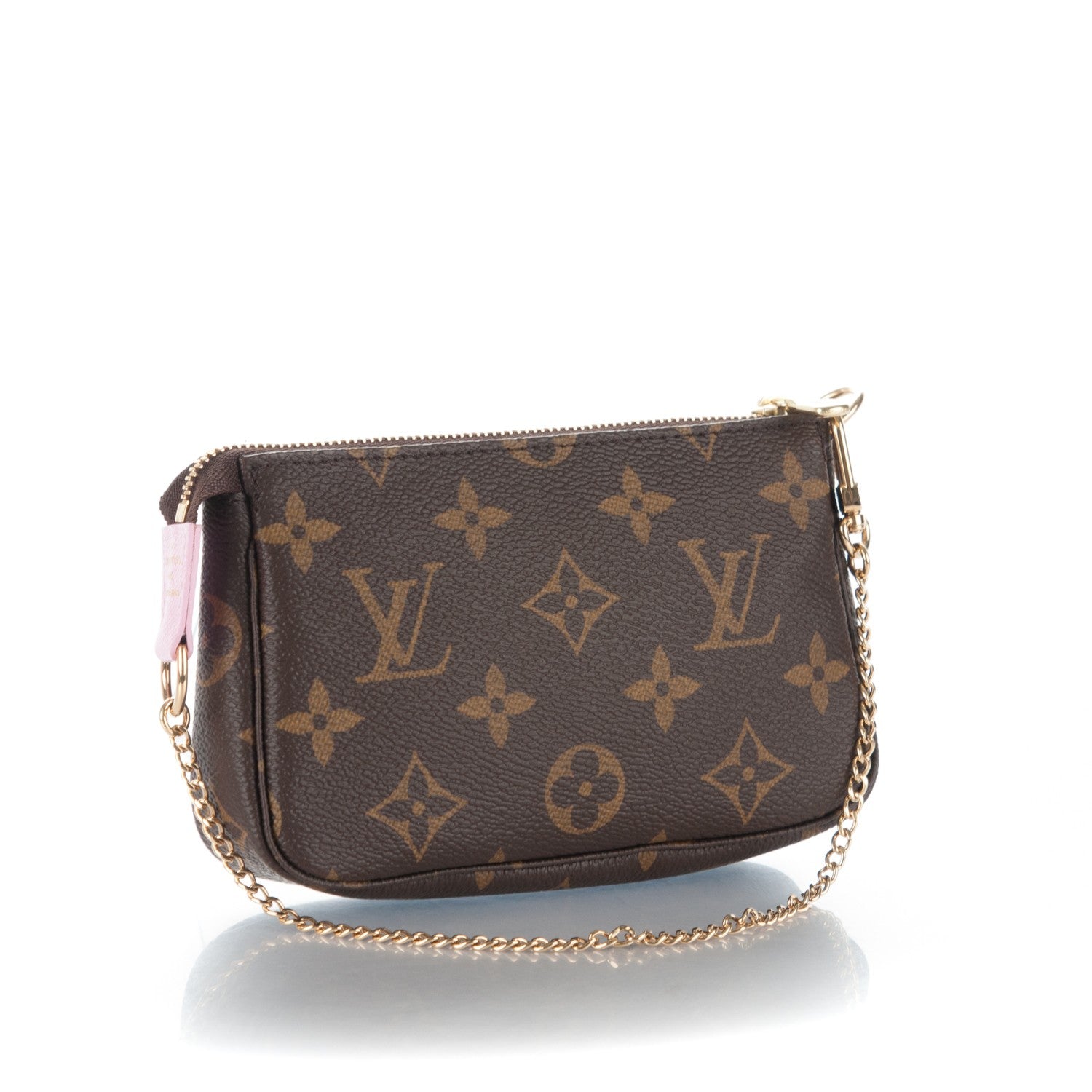 Louis Vuitton Monogram 2016 Christmas Animation Mini Pochette Accessories Rose Ballerine 3 of 7