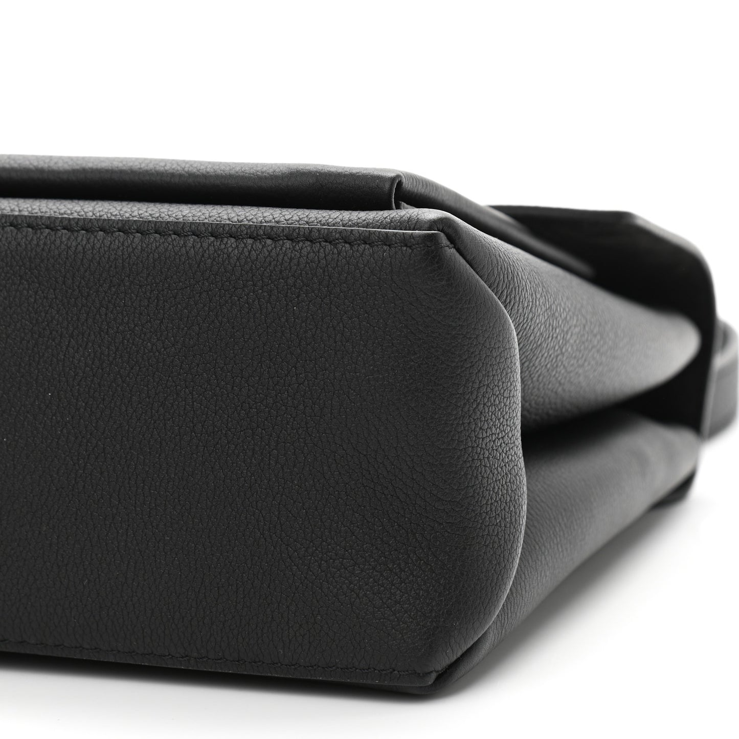 Soft Calfskin My Lockme Top Handle Black
