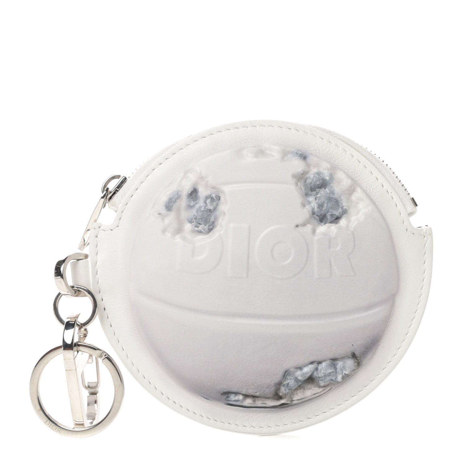 Christian Dior X DANIEL ARSHAM Calfskin Coin Purse White 1 of 7