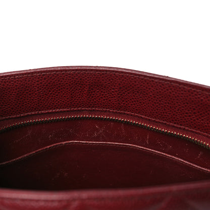 Chanel Caviar Quilted Medallion Tote Bordeaux 11 of 11