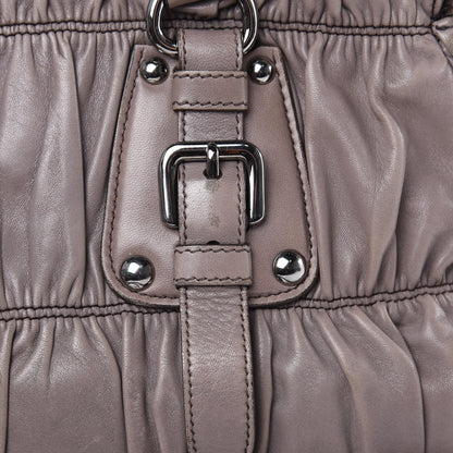 Prada Nappa Gaufre Shopping Satchel Bambu 14 of 18