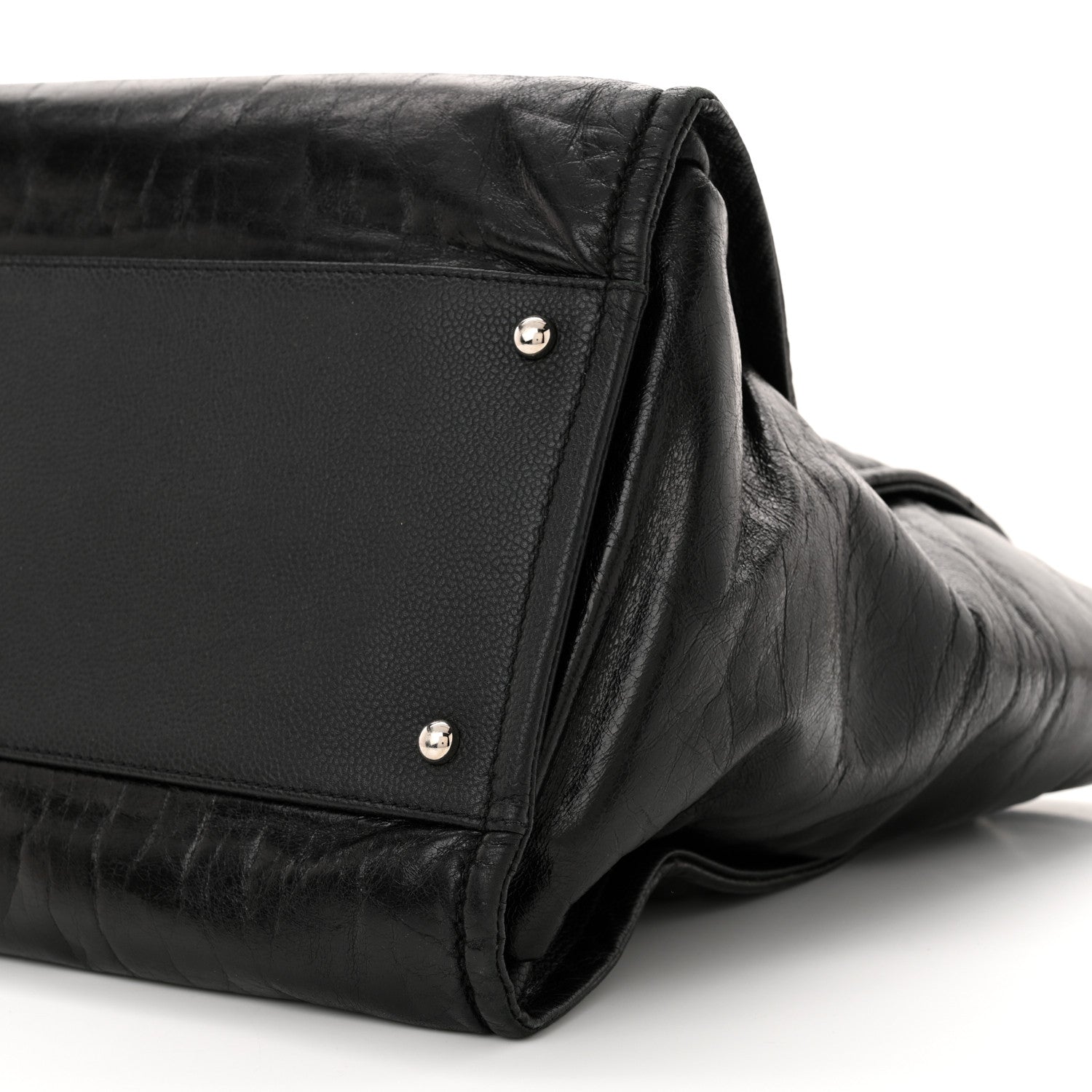 Chanel Glazed Calfskin Medium Deauville Tote Black 10 of 15