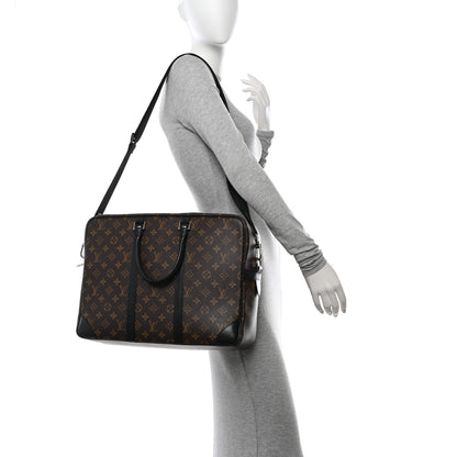 Louis Vuitton Monogram Macassar Porte-Documents Voyage GM 2 of 11
