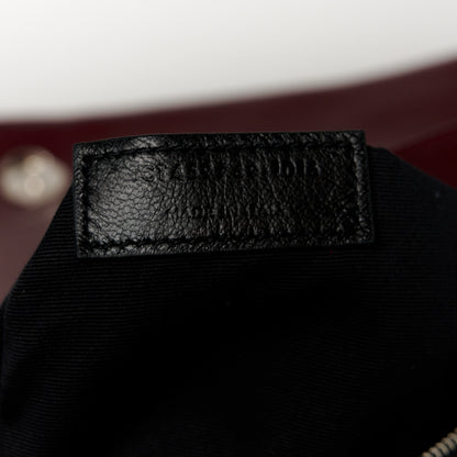 Saint Laurent Calfskin Y Quilted Monogram Medium Loulou Chain Satchel Rouge Legion 8 of 11