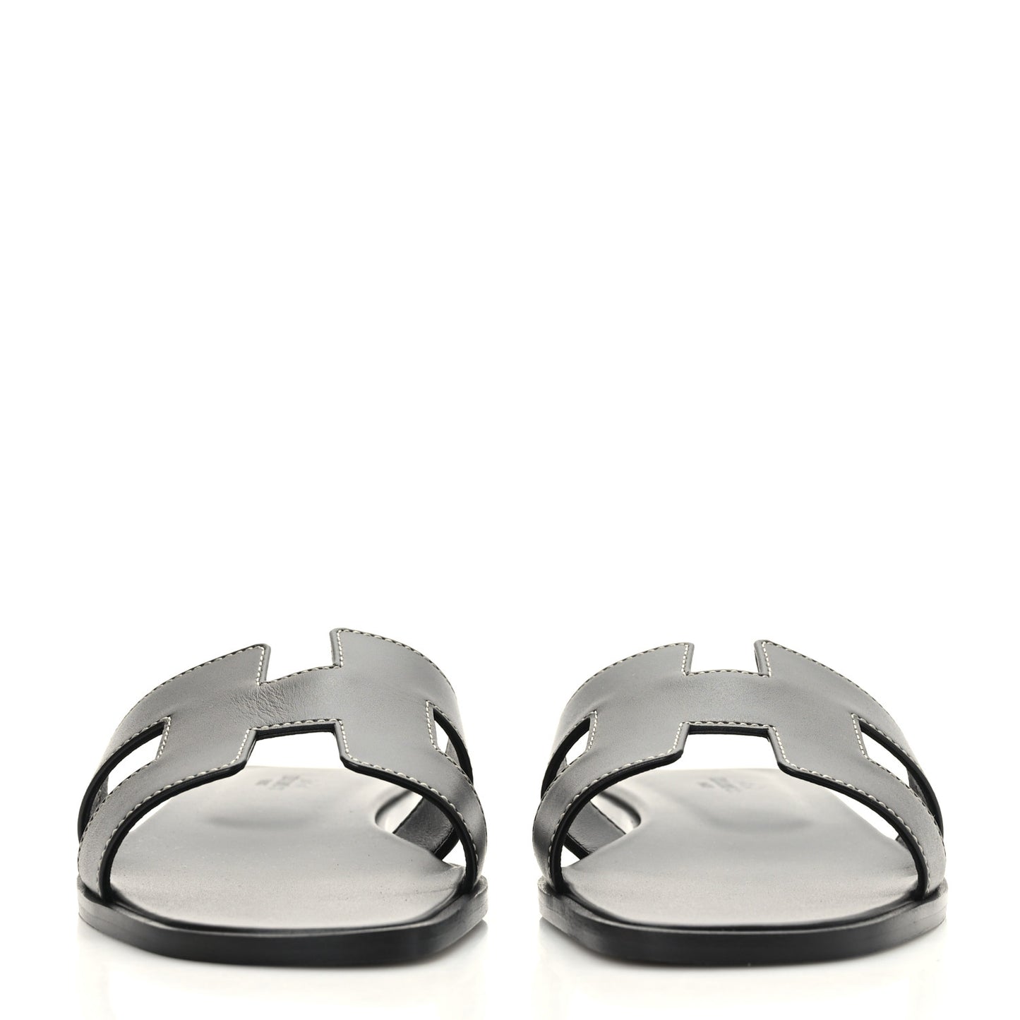 Box Calfskin Oran Sandals 38 Black