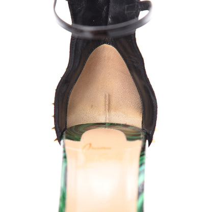 Christian Louboutin Patent Malachite Tropanita 100 39.5 Spiked Sandals Vert 22 of 27