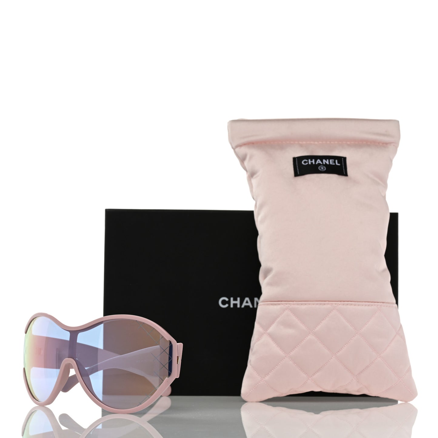 Acetate Shield Sunglasses 71476 Pink