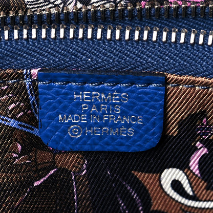 Hermes Epsom Silk'in Compact Wallet Bleu France Biscuit Bleu Saphir 5 of 8