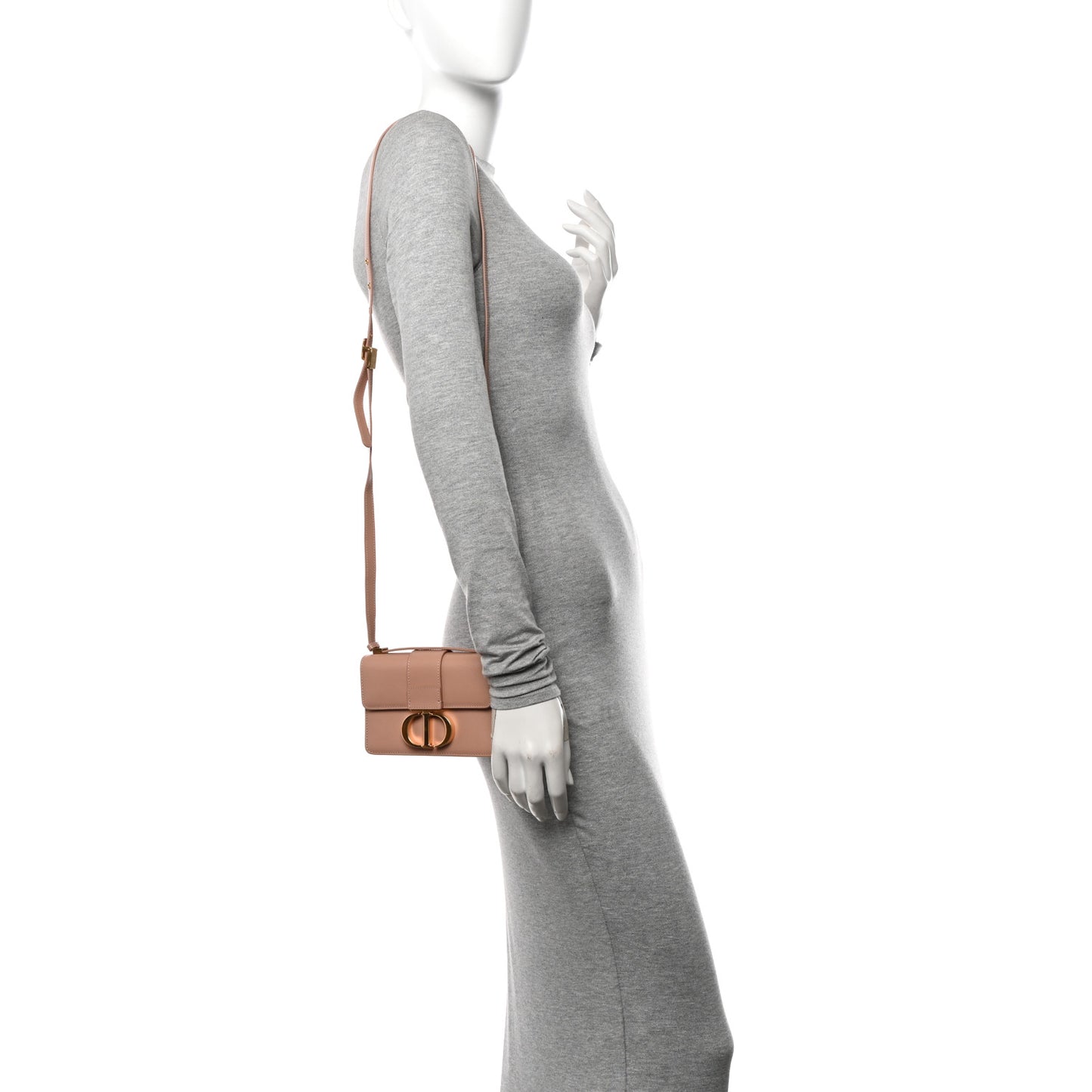 Box Calfskin Micro 30 Montaigne Flap Bag Rose Des Vents