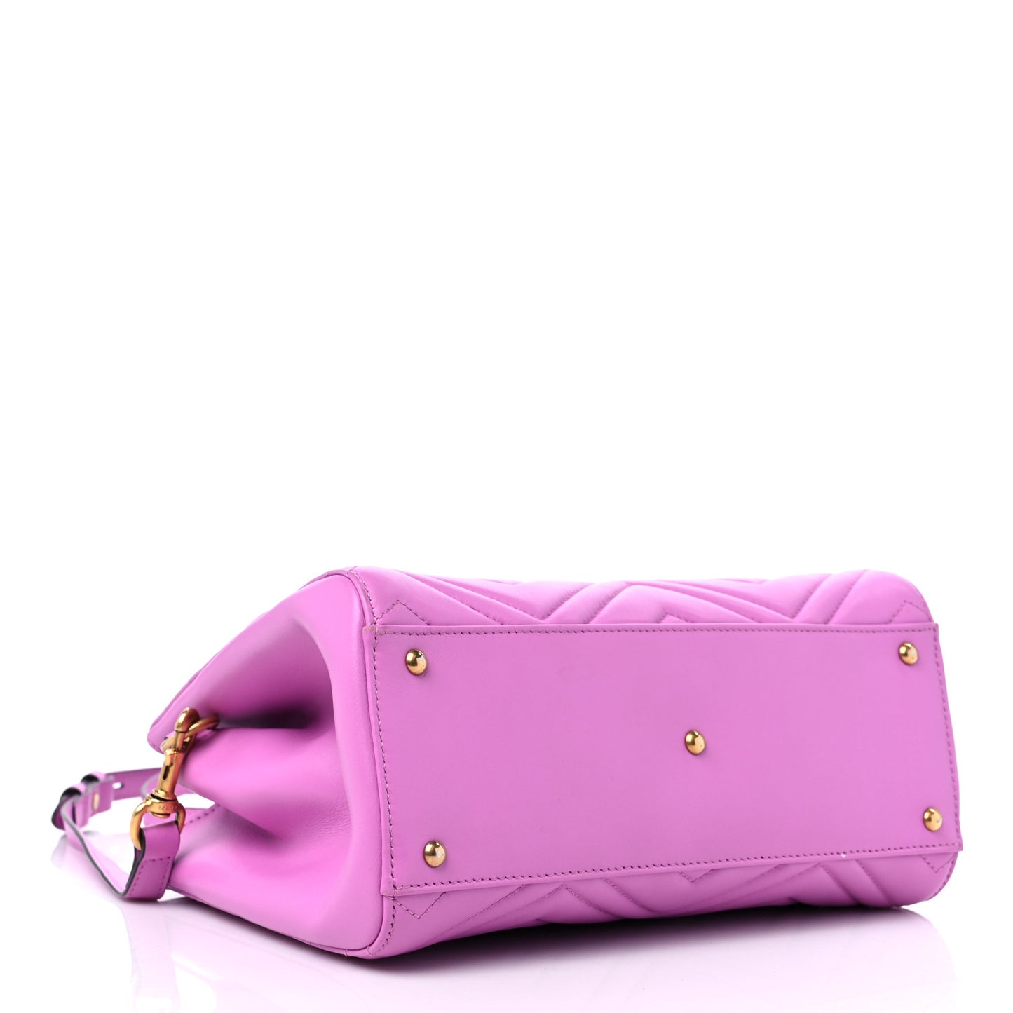Calfskin Matelasse Small GG Marmont Tote Candy Mousse