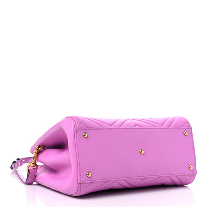 Gucci Calfskin Matelasse Small GG Marmont Tote Candy Mousse 4 of 19