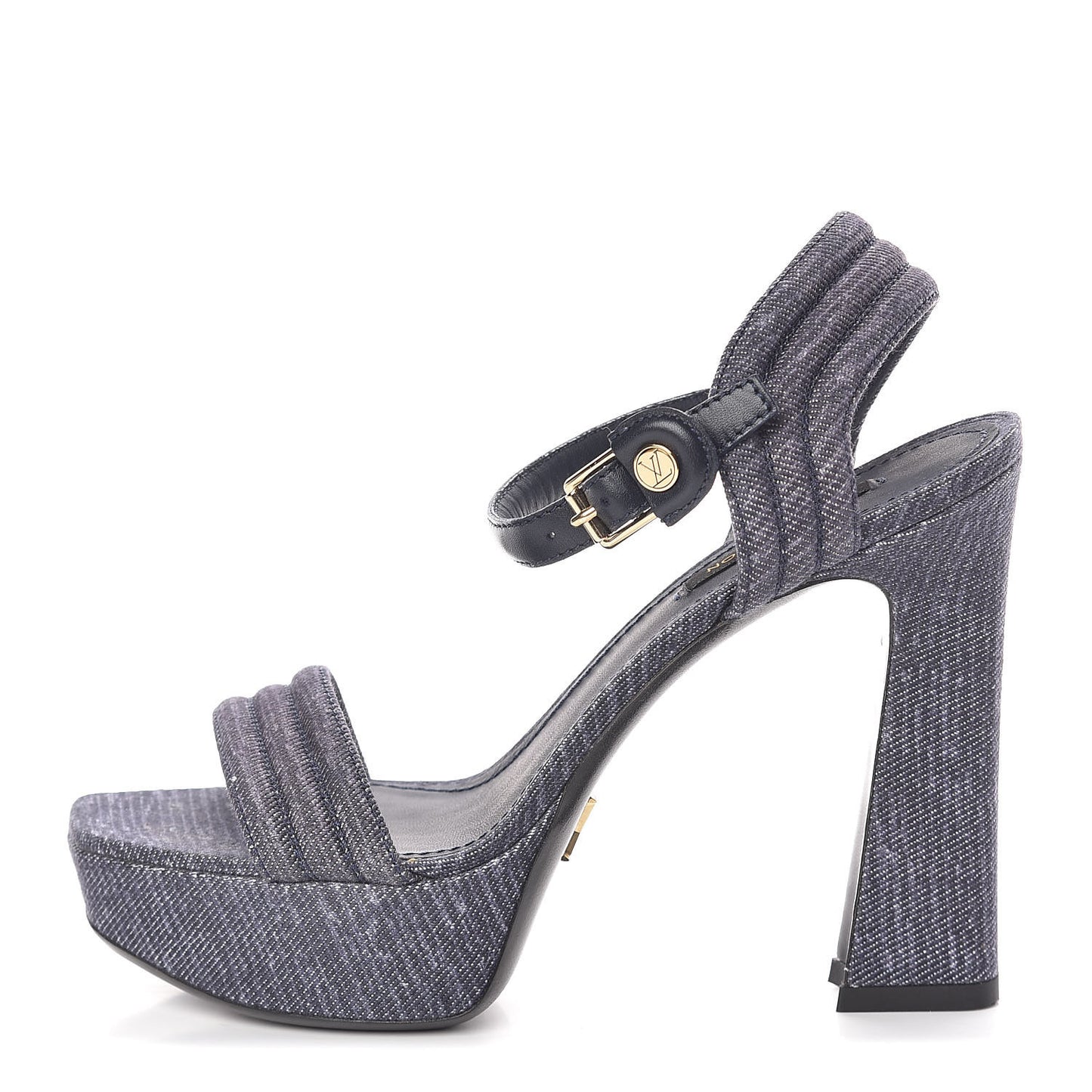 Platform Open Toe Sandals 36.5 Denim