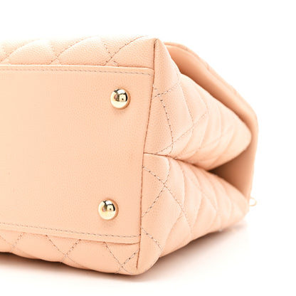 Chanel Caviar Quilted Small Coco Handle Flap Rose Clair 11 of 11
