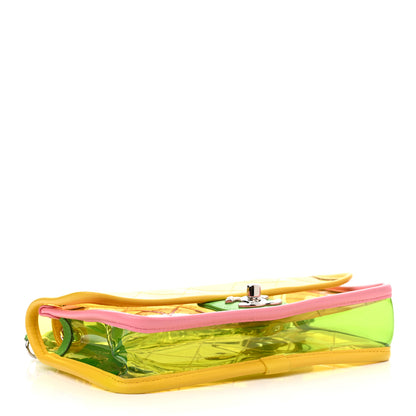 Chanel Lambskin PVC Quilted Mini Coco Splash Flap Yellow Green Pink 4 of 10