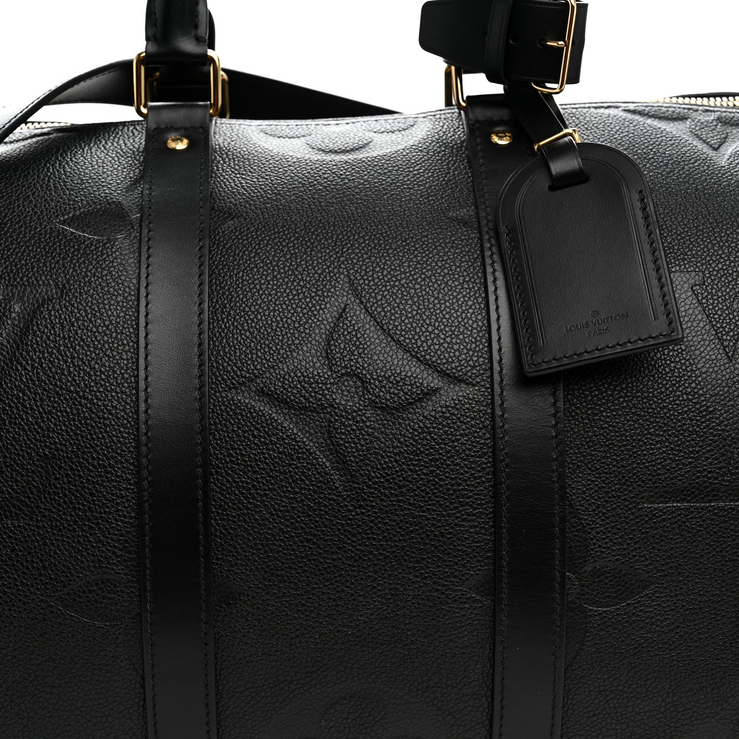 Louis Vuitton Empreinte Monogram Giant Keepall Bandouliere 45 Black 6 of 9