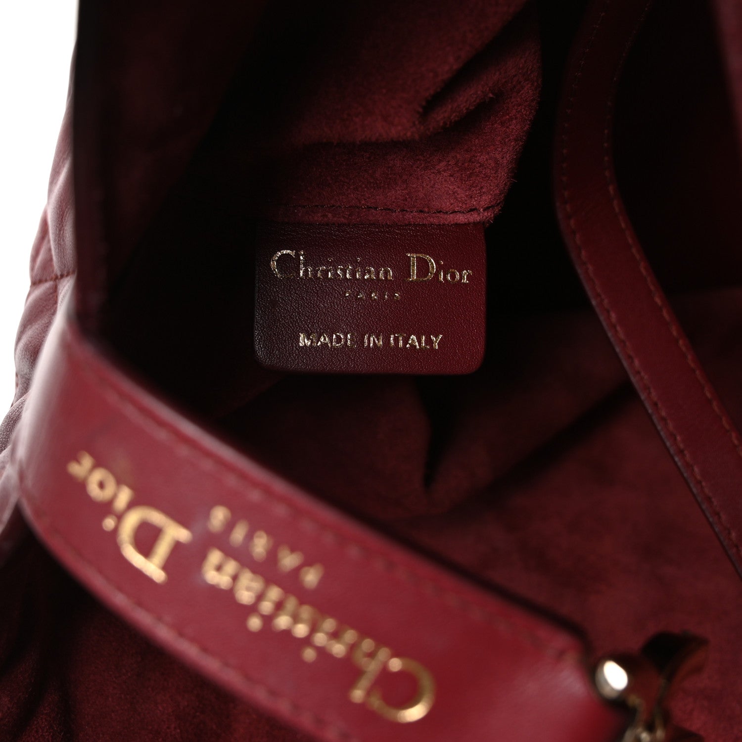 Christian Dior Calfskin Macrocannage Medium Toujours Bordeaux 7 of 11