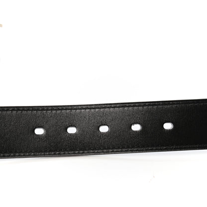 Hermes Box Togo 32mm Quentin Belt 95 Black Chocolate 3 of 8