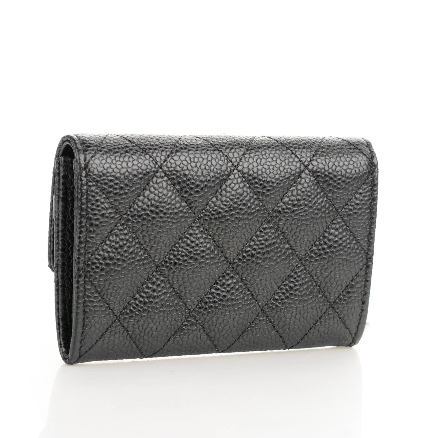 Chanel Caviar Quilted Flap Card Holder Black 3 of 6