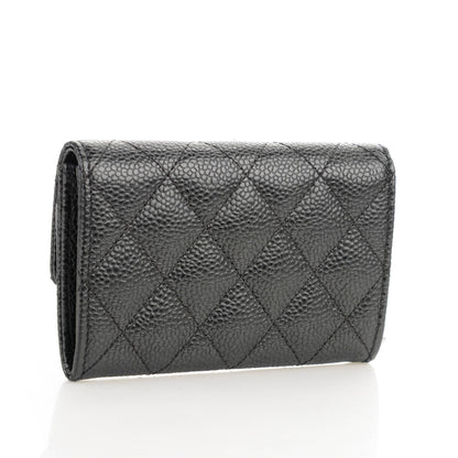 Chanel Caviar Quilted Flap Card Holder Black 3 of 6