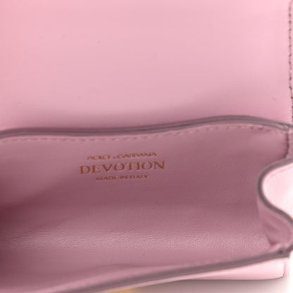 Dolce & Gabbana Calfskin Micro Devotion Crossbody Bag Pink 5 of 9
