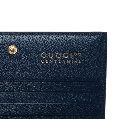 Gucci GG Supreme Kaleidoscope Calfskin Script Logo Gucci 100 Chain Wallet Blue Orange Multicolor Blue Agata 5 of 7