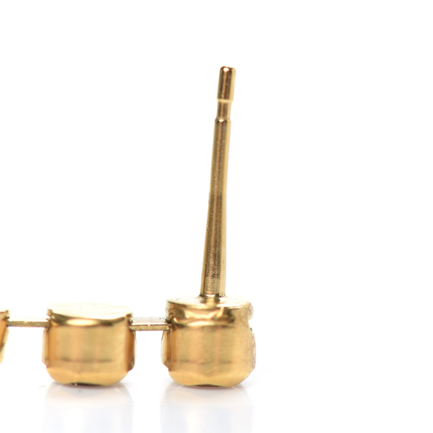 CC Crystal Drop Earrings Gold